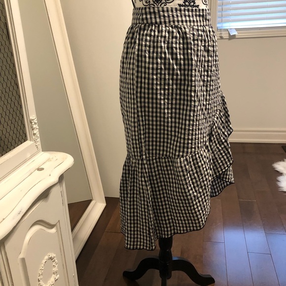 Gingham midi length skirt - Picture 3 of 6